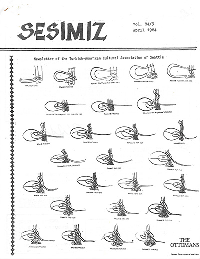 Sesimiz Newsletter Vol 84-3 April 1984
